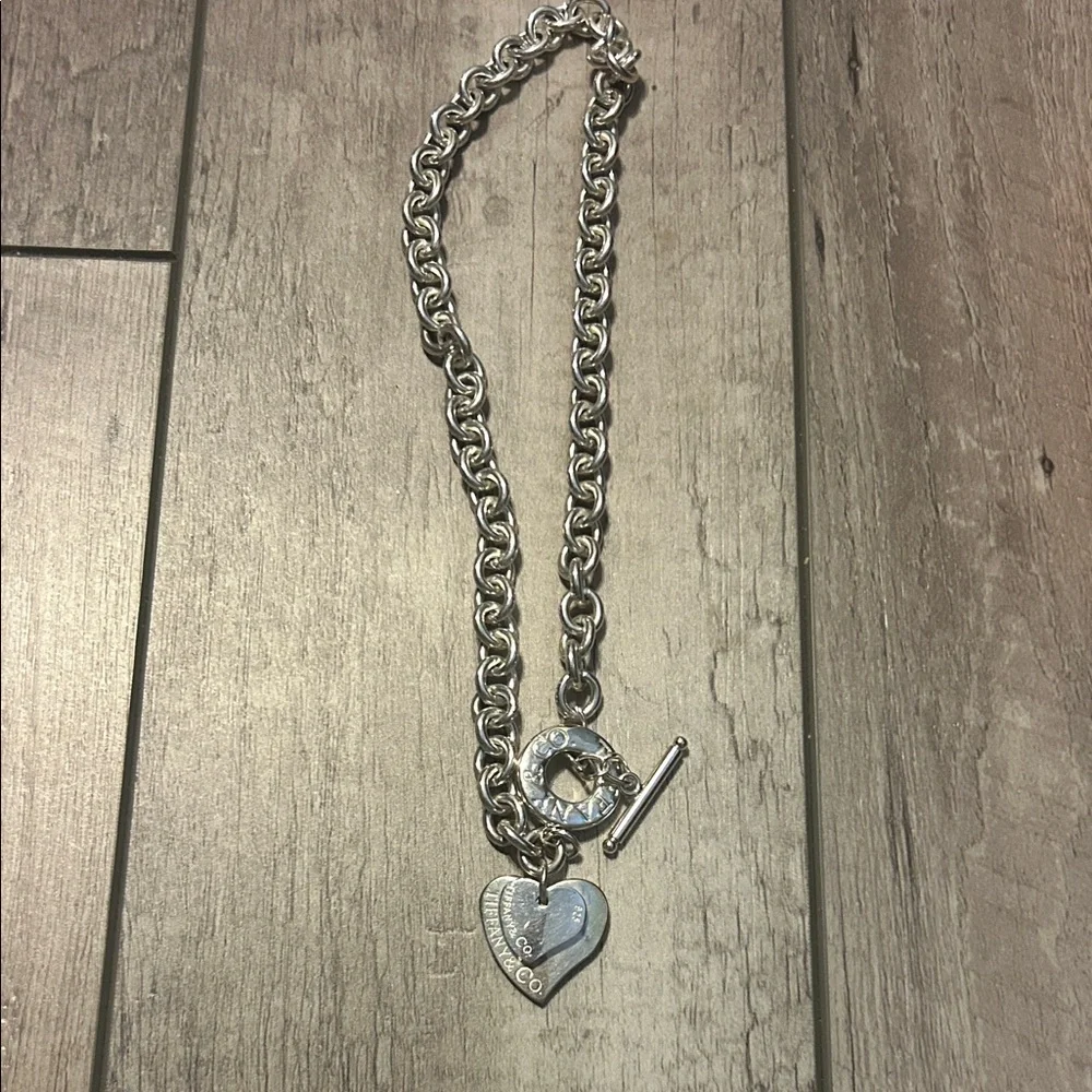 Tiffany & Co. Sterling Silver Heart Chain Necklace - Picture 5 of 7